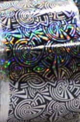 Silver Holographic Design Foil #90